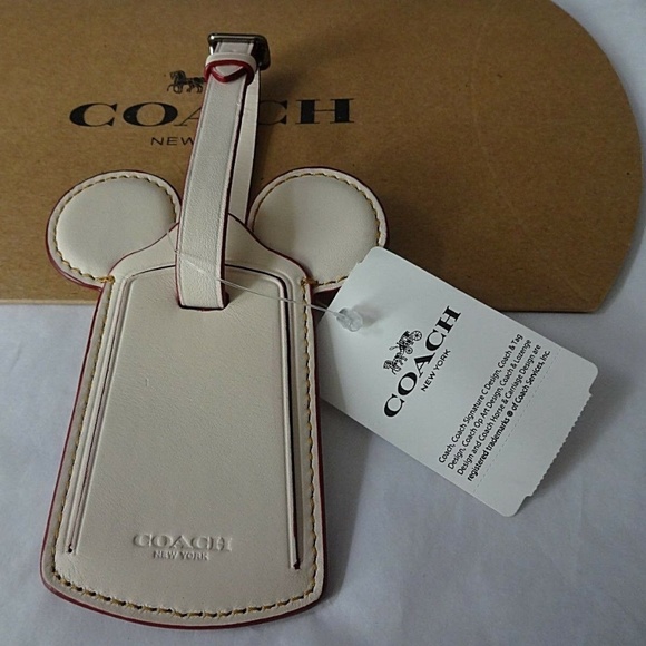 coach disney luggage tag